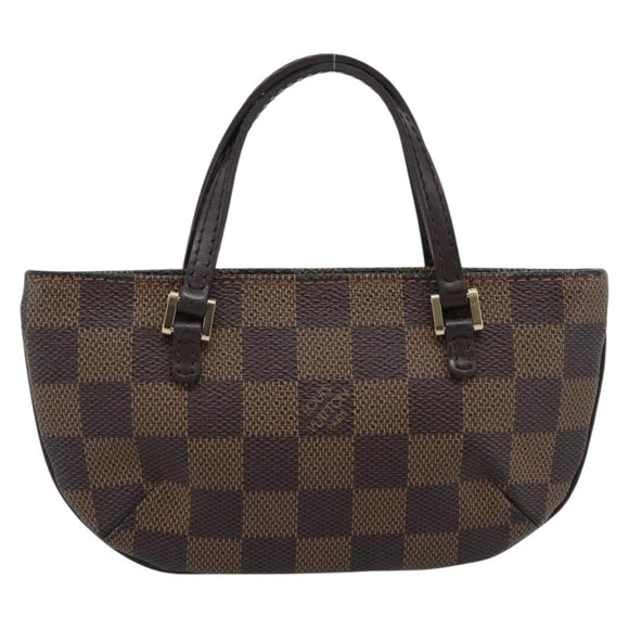 LOUIS VUITTON Damier Ebene Manosque GM Pouch N51120 LV Auth 191521A