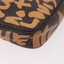 LOUIS VUITTON Monogram Graffiti Pochette Accessoires Orange M92193 Auth 191523-16