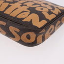 LOUIS VUITTON Monogram Graffiti Pochette Accessoires Orange M92193 Auth 191523-17