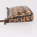 LOUIS VUITTON Monogram Graffiti Pochette Accessoires Orange M92193 Auth 191523-5