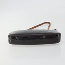 LOUIS VUITTON Monogram Vernis Pochette Pouch Amarante M91576 LV Auth 191524-5