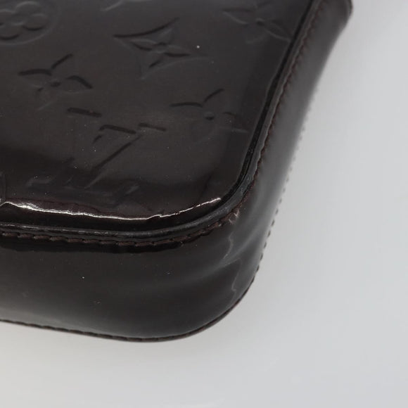 LOUIS VUITTON Monogram Vernis Pochette Pouch Amarante M91576 LV Auth 191524