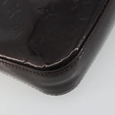 LOUIS VUITTON Monogram Vernis Pochette Pouch Amarante M91576 LV Auth 191524-17