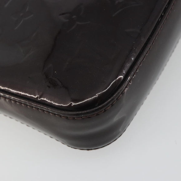 LOUIS VUITTON Monogram Vernis Pochette Pouch Amarante M91576 LV Auth 191524