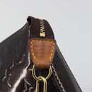 LOUIS VUITTON Monogram Vernis Pochette Pouch Amarante M91576 LV Auth 191524-18