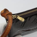LOUIS VUITTON Monogram Vernis Pochette Pouch Amarante M91576 LV Auth 191524-10