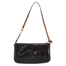 LOUIS VUITTON Monogram Vernis Pochette Pouch Amarante M91576 LV Auth 191524-2