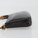 LOUIS VUITTON Monogram Vernis Pochette Pouch Amarante M91576 LV Auth 191524-4
