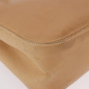 Salvatore Ferragamo Gancini Tote Bag Leather Beige Silver Auth 191526-15