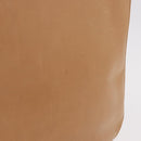 Salvatore Ferragamo Gancini Tote Bag Leather Beige Silver Auth 191526-3