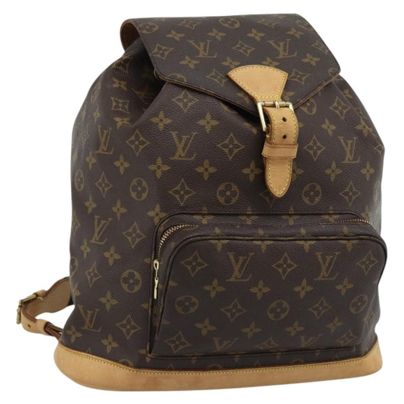LOUIS VUITTON Monogram Montsouris GM Backpack M51135 LV Auth 191527A