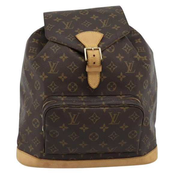 LOUIS VUITTON Monogram Montsouris GM Backpack M51135 LV Auth 191527A