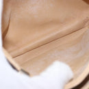 CELINE Macadam Shoulder Bag PVC Leather Brown Gold Auth 191530-11