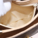 CELINE Macadam Shoulder Bag PVC Leather Brown Gold Auth 191530-24