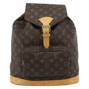LOUIS VUITTON Monogram Montsouris GM Backpack M51135 LV Auth 191532-2