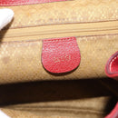 GUCCI Bamboo Backpack Suede Red Gold 003 2058 0016 Auth 191533-12