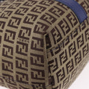 FENDI Zucchino Canvas Tote Bag Beige Gold 8BH215 Auth 191534-14
