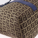 FENDI Zucchino Canvas Tote Bag Beige Gold 8BH215 Auth 191534-16