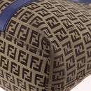 FENDI Zucchino Canvas Tote Bag Beige Gold 8BH215 Auth 191534-9
