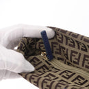 FENDI Zucchino Canvas Tote Bag Beige Gold 8BH215 Auth 191534-10