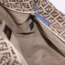 FENDI Zucchino Canvas Tote Bag Beige Gold 8BH215 Auth 191534-19