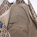 FENDI Zucchino Canvas Tote Bag Beige Gold 8BH215 Auth 191534-20