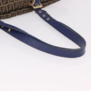 FENDI Zucchino Canvas Tote Bag Beige Gold 8BH215 Auth 191534-7