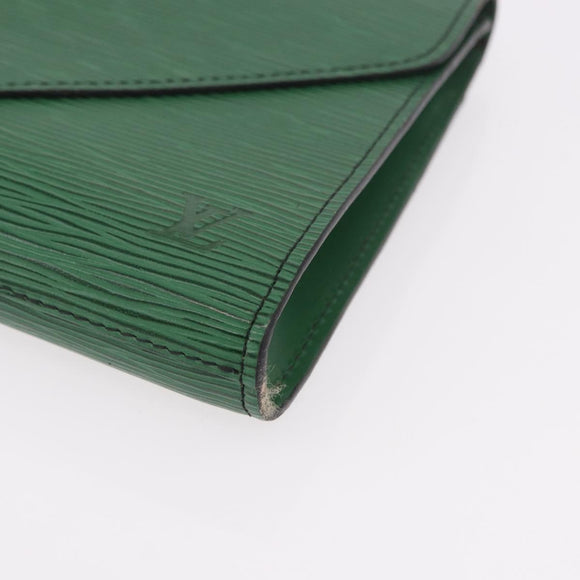 LOUIS VUITTON Epi Art Deco Clutch Bag Green M52634 LV Auth 191535