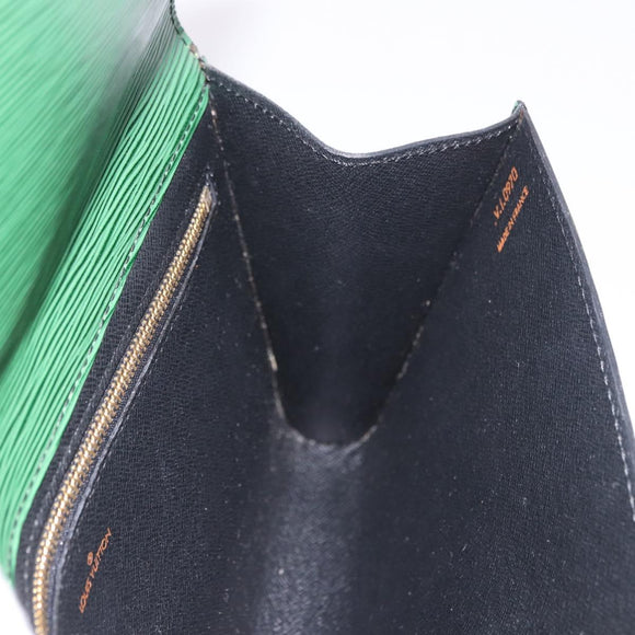 LOUIS VUITTON Epi Art Deco Clutch Bag Green M52634 LV Auth 191535