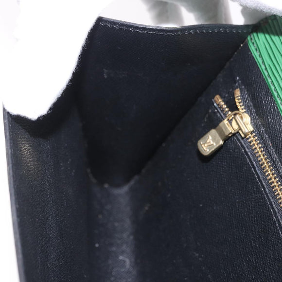LOUIS VUITTON Epi Art Deco Clutch Bag Green M52634 LV Auth 191535
