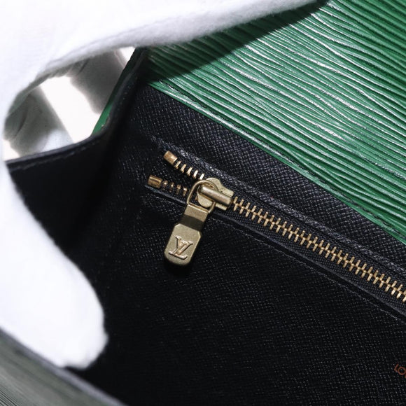 LOUIS VUITTON Epi Art Deco Clutch Bag Green M52634 LV Auth 191535