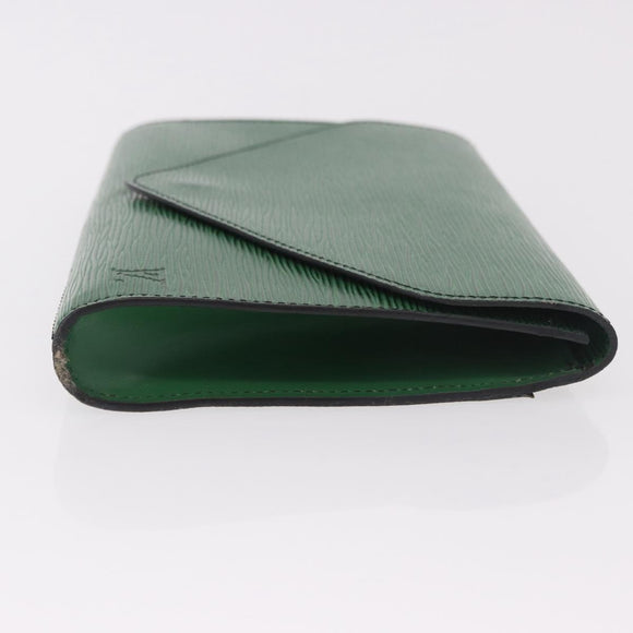 LOUIS VUITTON Epi Art Deco Clutch Bag Green M52634 LV Auth 191535