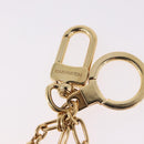 LOUIS VUITTON Porte Cles Kaduna Key Holder Gold Tone Red M60074 LV Auth 191539M-14