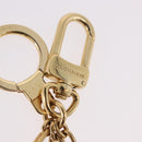 LOUIS VUITTON Porte Cles Kaduna Key Holder Gold Tone Red M60074 LV Auth 191539M-7