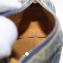 LOUIS VUITTON Monogram Denim Trousse Speedy PM Pouch Blue M95082 LV Auth 191540-17