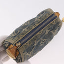 LOUIS VUITTON Monogram Denim Trousse Speedy PM Pouch Blue M95082 LV Auth 191540-6