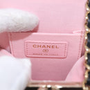 CHANEL Matelasse Chain Shoulder Bag Lamb Skin Black Gold CC Auth 191542SM-15