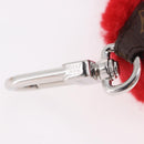 LOUIS VUITTON Monogram LV Lucky Heart Bag Charm Red Silver M03171 Auth 191543SM-10