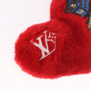 LOUIS VUITTON Monogram LV Lucky Heart Bag Charm Red Silver M03171 Auth 191543SM-3