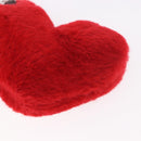 LOUIS VUITTON Monogram LV Lucky Heart Bag Charm Red Silver M03171 Auth 191543SM-7