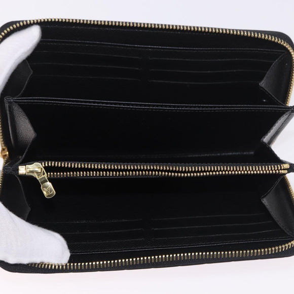 LOUIS VUITTON Epilase Zippy Wallet Long Wallet Blue Black M62268 LV Auth 191544M