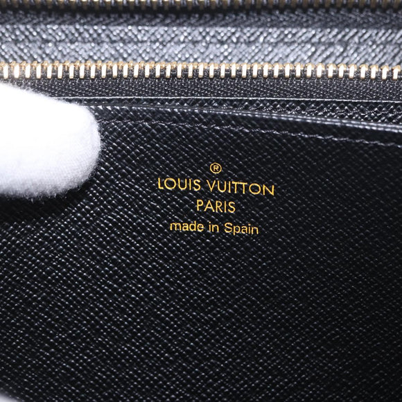 LOUIS VUITTON Epilase Zippy Wallet Long Wallet Blue Black M62268 LV Auth 191544M