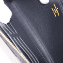 LOUIS VUITTON Epilase Zippy Wallet Long Wallet Blue Black M62268 LV Auth 191544M-20