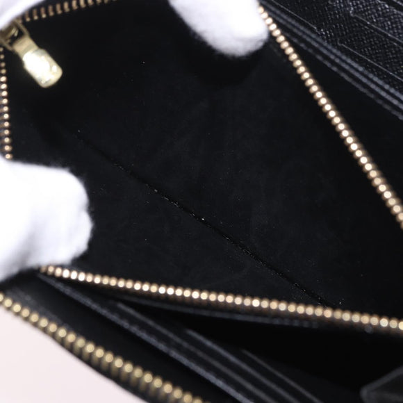LOUIS VUITTON Epilase Zippy Wallet Long Wallet Blue Black M62268 LV Auth 191544M