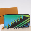 LOUIS VUITTON Epilase Zippy Wallet Long Wallet Blue Black M62268 LV Auth 191544M-12