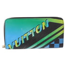 LOUIS VUITTON Epilase Zippy Wallet Long Wallet Blue Black M62268 LV Auth 191544M-13