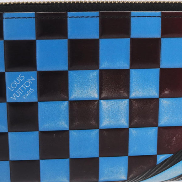 LOUIS VUITTON Epilase Zippy Wallet Long Wallet Blue Black M62268 LV Auth 191544M
