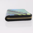 LOUIS VUITTON Epilase Zippy Wallet Long Wallet Blue Black M62268 LV Auth 191544M-4