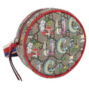 GUCCI Yuko Higuchi GG Supreme Waist Bag PVC Beige Silver 502330 Auth 191546M-1