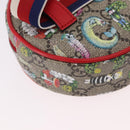 GUCCI Yuko Higuchi GG Supreme Waist Bag PVC Beige Silver 502330 Auth 191546M-12
